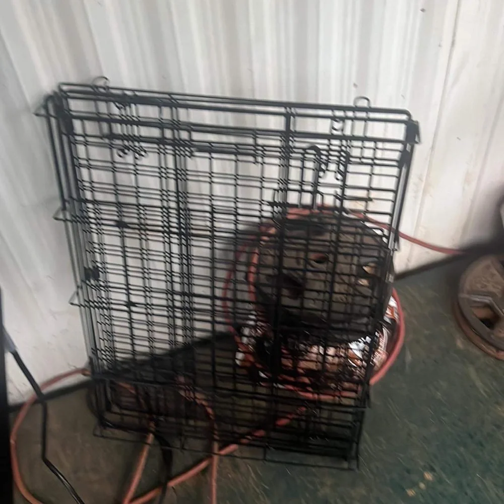 Small-medium dog cage/still new only been used once